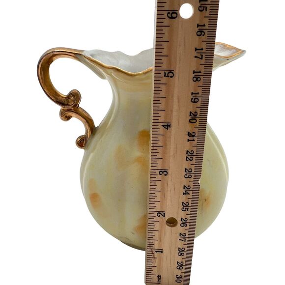 Enesco Small Pitcher And Bowl Vtg 60s Farm Country Style Fruit E2360 Japan - Picture 9 of 10